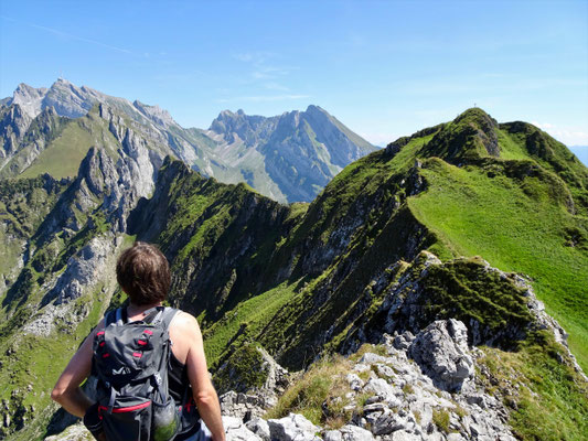 Gipfelgrat Lütispitz zum Schafwisspitz T5