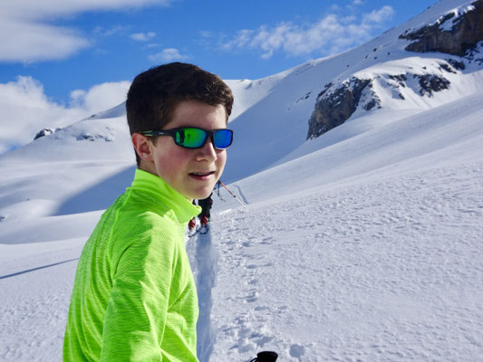Manuel Sigg macht eine Skitour auf das Tatelishorn