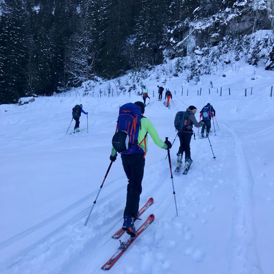 Denise Sigg, Pascal Sigg, Andreas Sigg, Daniel Fritschi, Manuel Sigg auf dem Chistihubel 2216m