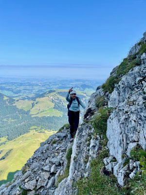 Denise Sigg auf der Chammhaldenroute