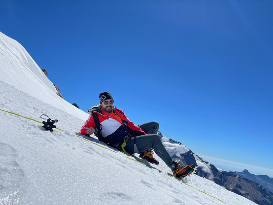 Alexis Sigg auf dem Breithorn!
