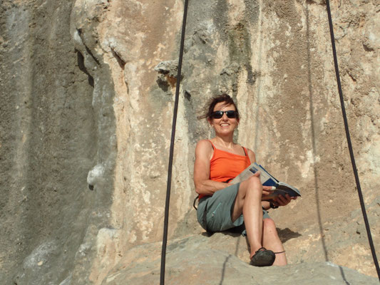 Denise Sigg auf Kalymnos