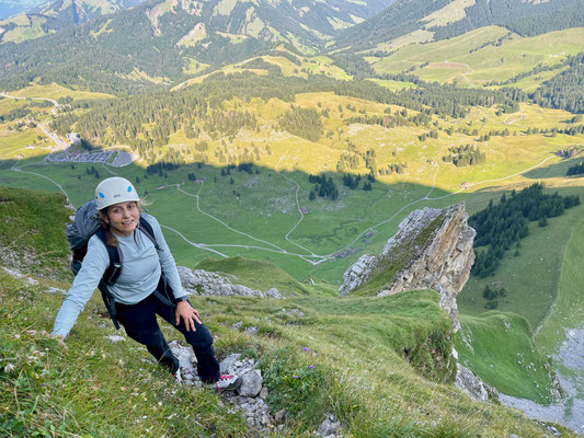 Denise Sigg auf der Chammhaldenroute