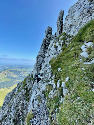 Denise Sigg auf der Chammhaldenroute