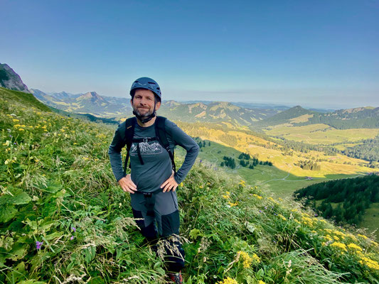 Daniel Fritschi auf der Chammhaldenroute