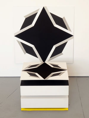 reflexion2stars I 40x80x50cm holz,mdf bemalt,farbkarton 2020