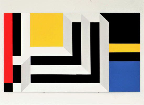 untitled.complex  XXXII ca.40x60cm acryl auf sperrholz 2018