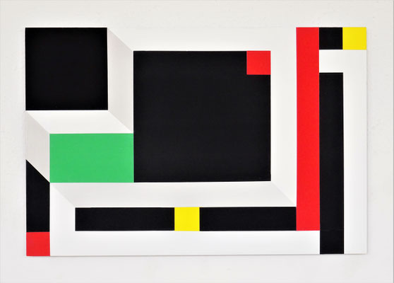 untitled.complex XXVII 40x60cm acryl auf mdf 2018