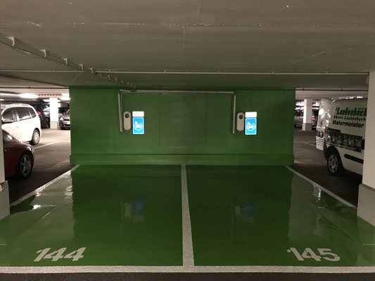 Parkplatzmarkierung Tiefgarage Hannover