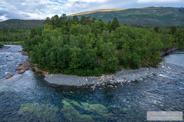 Flusslauf im Abisko Nationalpark