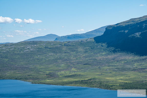 Blick über die Landschaft im Abisko Nationalpark