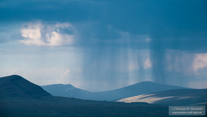 Wolkenbruch über dem Sarek Nationalpark