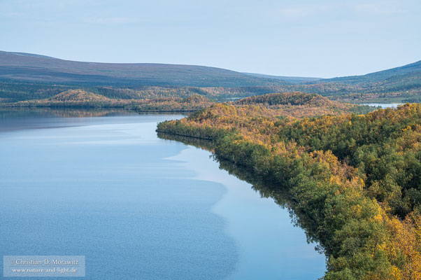 Der Wanderweg im Kevo Naturreservat führt über einen Rücken einer Moräne