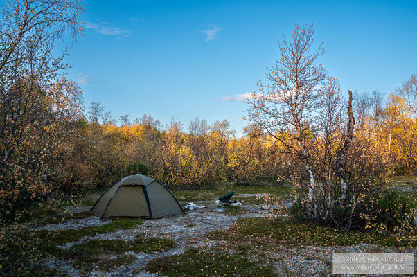Zeltlager am Kevo Naturreservat