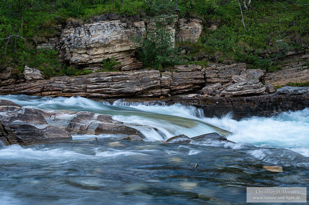 Fluss am Canyon im Abisko Nationalpark
