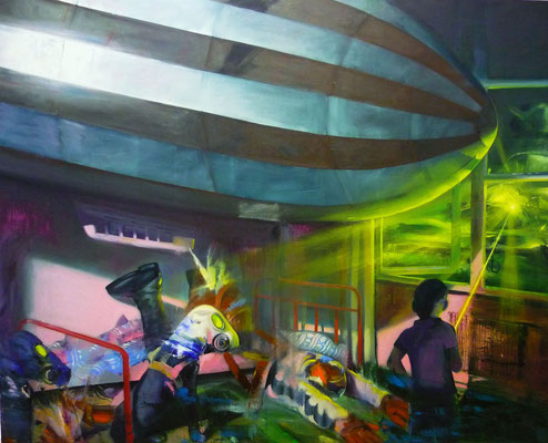 Targeting anachronistic intruders (The fall) / 162 x 160 cm / 2012 / Private collection
