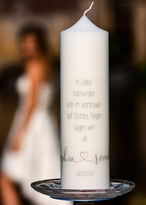 Hochzeitskerze In Liebe Machs Licht An