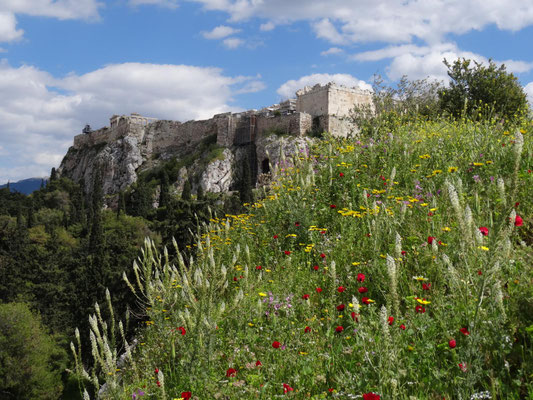 Westblick auf die Akropolis.