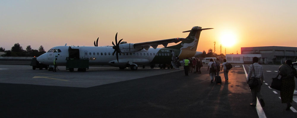 Julius Nyerere Airport in Dar es Salam.