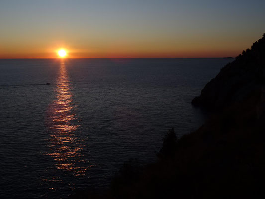 Sonnenuntergang am 8.1.2020
