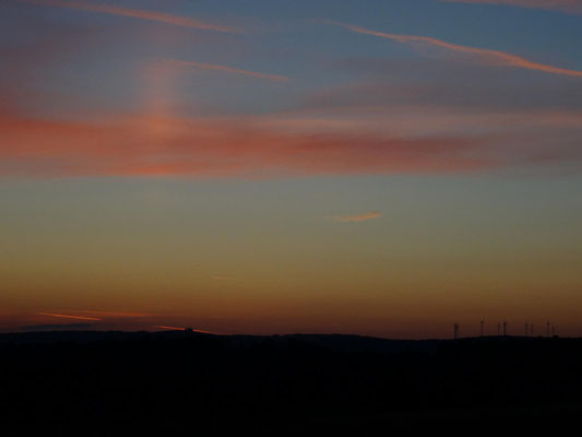 Blick Richtung Osten vor ...