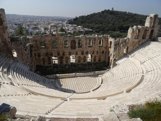 Odeon des Herodes, ein Amphittheater zu Füssen der Akropolis.