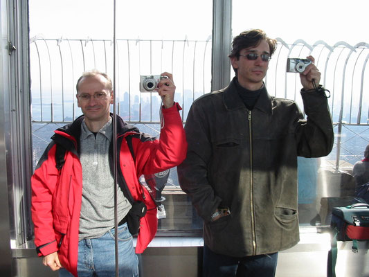 Mit Dr. Yury Popov auf dem Empire State Building, New York 2002