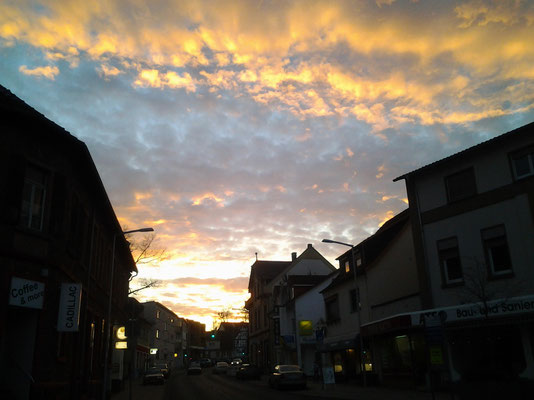 Sonnenuntergang in Langenselbold.