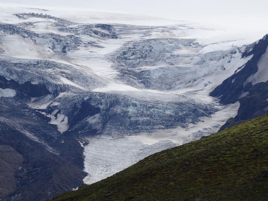 Gletscher in der Nähe des Eyjafjallajoekull.