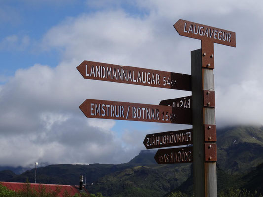 Unsere Haupt-Wanderung startete am Landmannalaugar und endete in Porsmörk. Mit zusätzlichen Tageswanderungen kamen wir auf über 85 km Gesamtstrecke