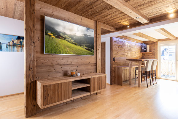 Thermo Fichte gehackt Wandverkleidung Vintage-Holz