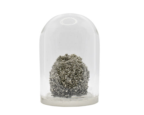 ytterbium metal crystal clusters shiny argon sealed domes, ytterbium metal dome, ytterbium metal domes, ytterbium crystals, ytterbium metal sample for collection