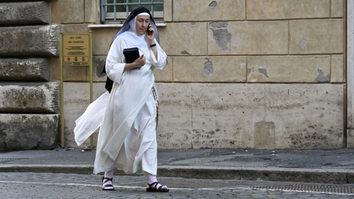 Religieuse, S Luigi d. Francesi, Rome, Italie, It,