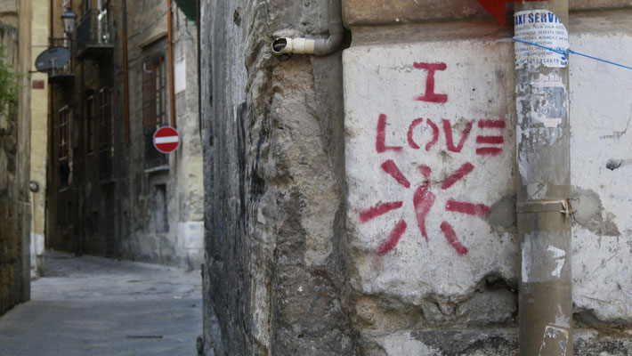 I love, Graph, Palerme, Sicile, Italie, It,