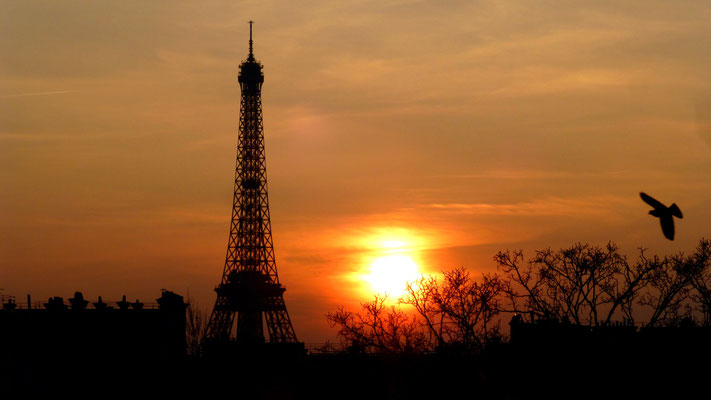 Sunset Tour Eiffel, rue de Bourgogne, Paris, F,   P1010013