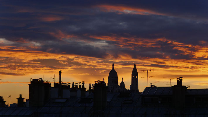 Sunset, Sacré Coeur, Parodi 75010 Paris, F,