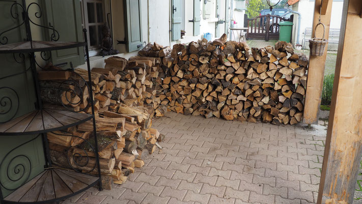 Holz für vielleicht 2 Wochen... mal sehen