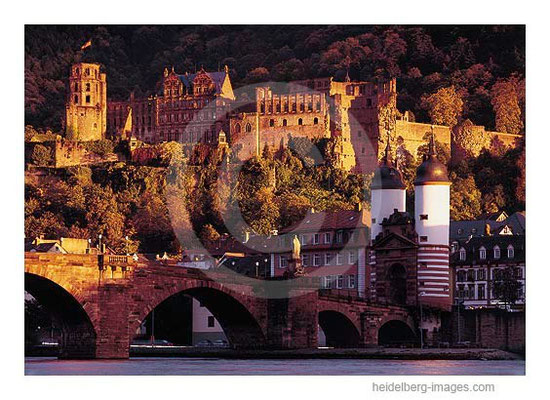 Archiv-Nr. hc98126 | Schlossblick mit Alter Brücke im Sonnenuntergang