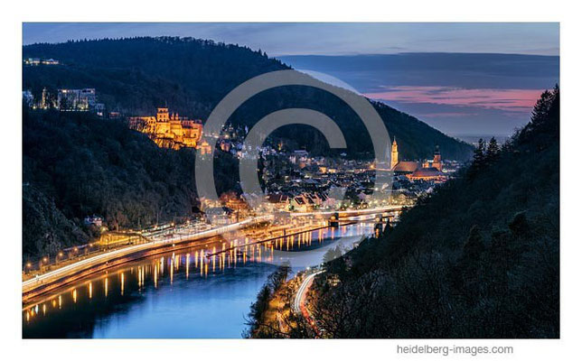 Archiv-Nr. hc2014119 | Blick vom Haarlasweg auf das nächtliche Heidelberg