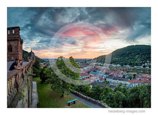 Archiv-Nr. hc2015140 | Blick vom Schloss auf den Sonnenuntergang