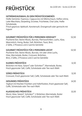 Speise- und Getränkekarte 2025 ADORO GUSTO Kirchheim unter Teck