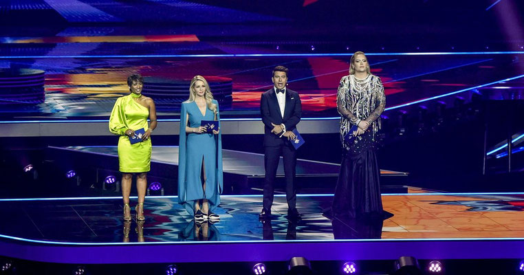Edsilia Rombley Eurovision 2021 wearing Elzinga