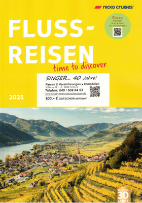 Flussreisen zu Jubiläumsvorteilen 40 Jahre SINGER Reisen jetzt buchen...