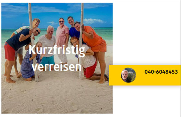 Kurzfristig verreisen  und sparen... 100.- EUR zusätzlich...jetzt bei uns buchen!