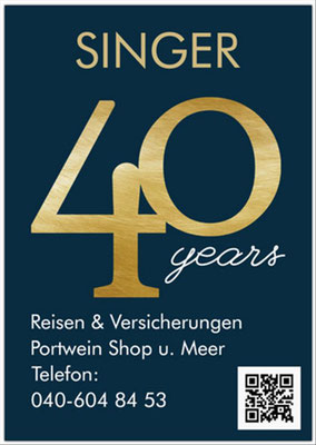 40 Jahre Singer Reisen & Versicherungen...unabhängig & fair...