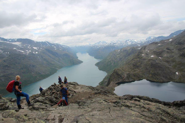 Auf zum Gipfel, Jotunheimem mit den höchsten Bergen in Norge...