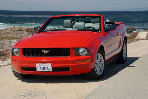 ford mustang, 17 miles drive, monterey; ca