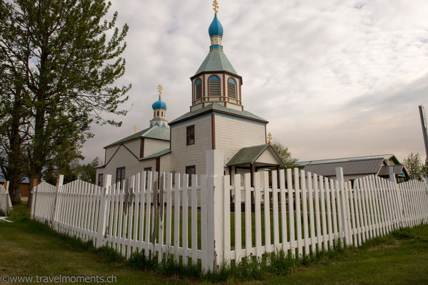 Russisch-orthodoxe Kirche „Holy Assumption of the Virgin Mary“ in Kenai