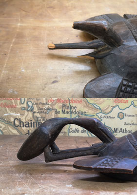 Restoration (with interpretation) of a decorative Senoufo mask