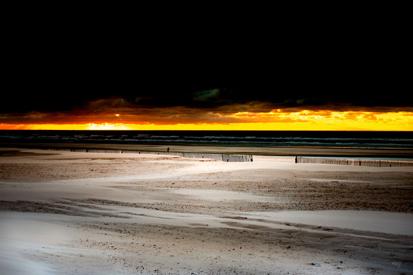 Le Touquet beach sunset